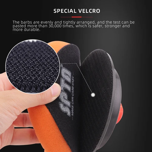 Imagen 2 del producto SPTA 5 ""/6"" placa de respaldo disco gancho bucle coche pulido almohadilla M14 5/8-16 rosca para taladro eléctrico pulidor rotativo