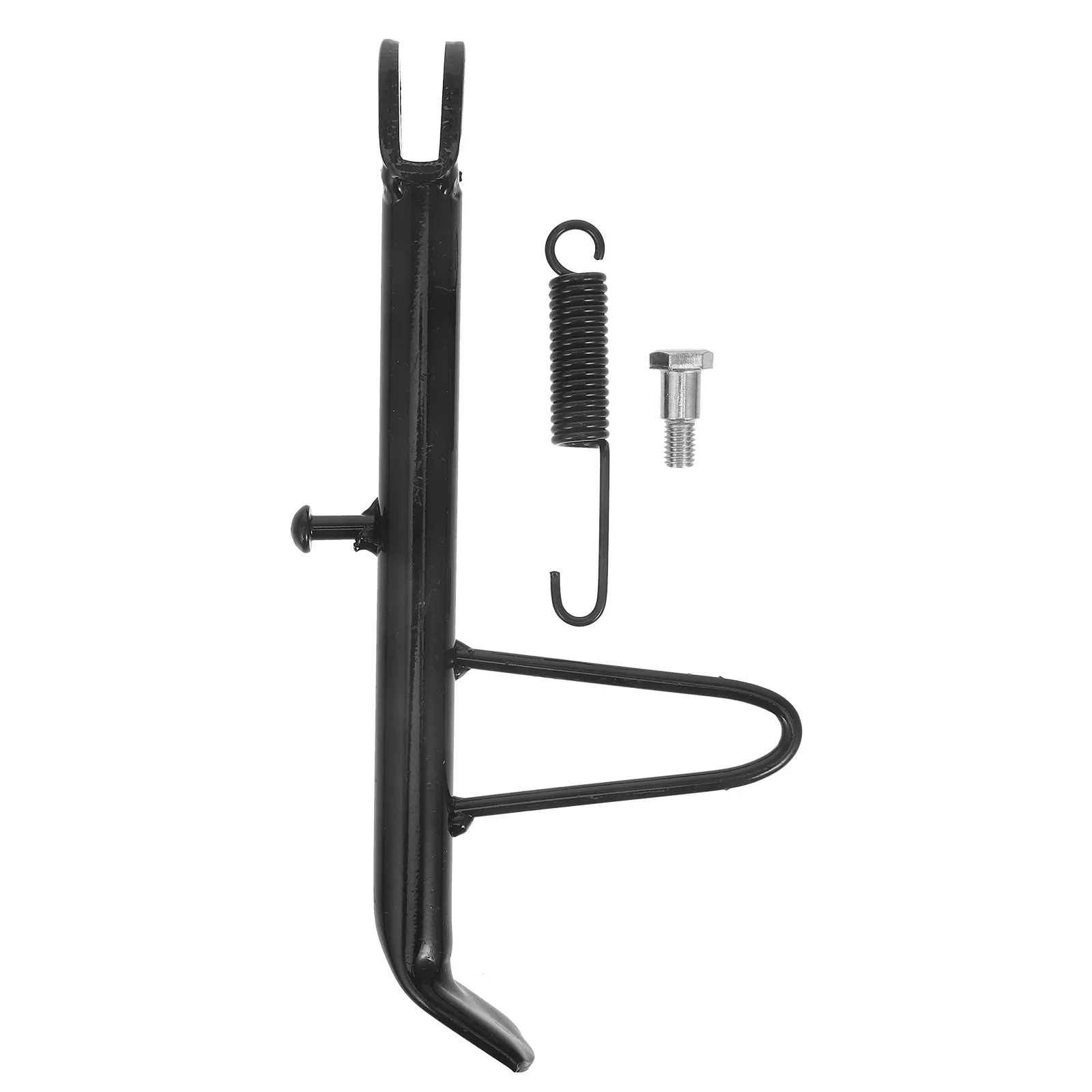 

Motorcycle Kickst Electric Scooter Side St Foot Replacement 21cm Black Spring Screw Durable Metal Large Support Universal Fit