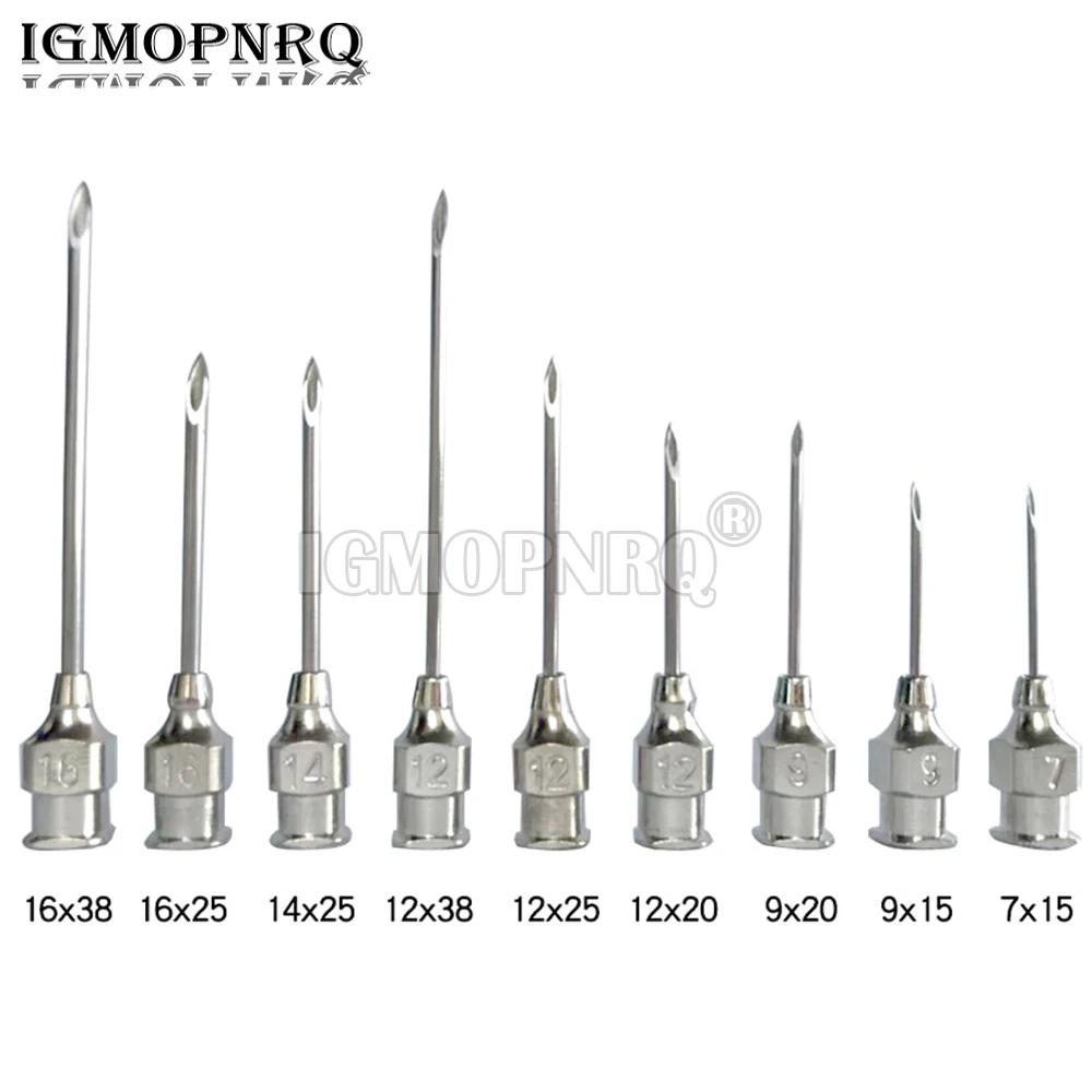 10PCS 5x20.5 5*20.5MM Syringe Stainless Steel Needle Veterinary Needle Dispensing Needle 5.5x24 6x35 6.5x29 7x36 18X33 20X38