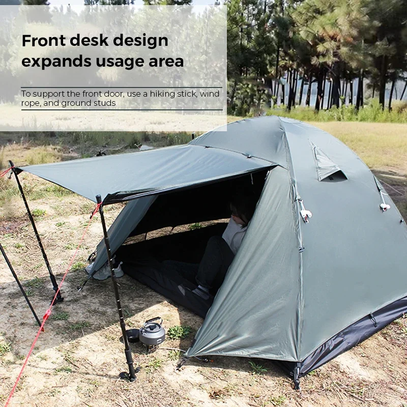 Hot sale 2-3 Person Camping Portable  Outdoor  Large Family Beach  Camping Waterproof Tent