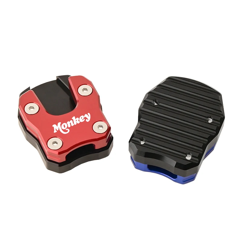 لهوندا Monkey125 Monkey125 2018-2022 دراجة نارية CNC اكسسوارات مسنده القدم الجانب حامل تمديد وسادة دعم لوحة تكبير