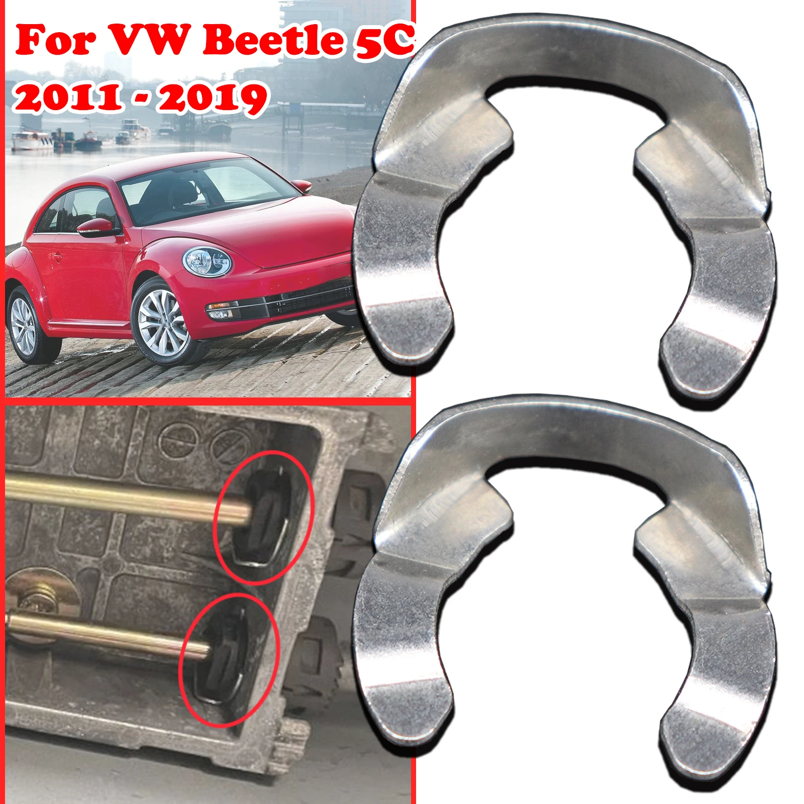 

For VW Beetle 5C Gearshift Cable Retaining Lock Washer Gear Shifter Selector Cables Locking Clip 2011 2012 2013- 2019 1J0711280C