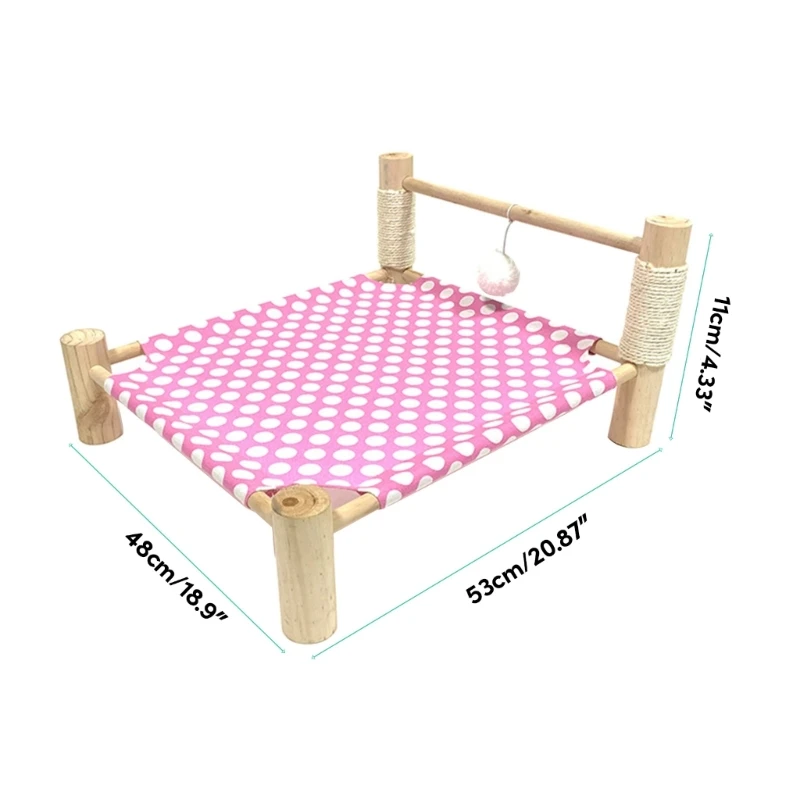 Cat Bed Replacement Cloth for Elevated Dog Hammock Bed Small Kitten LoungeBed Canvas Supplements Small Dogs Pet Supplies K92A