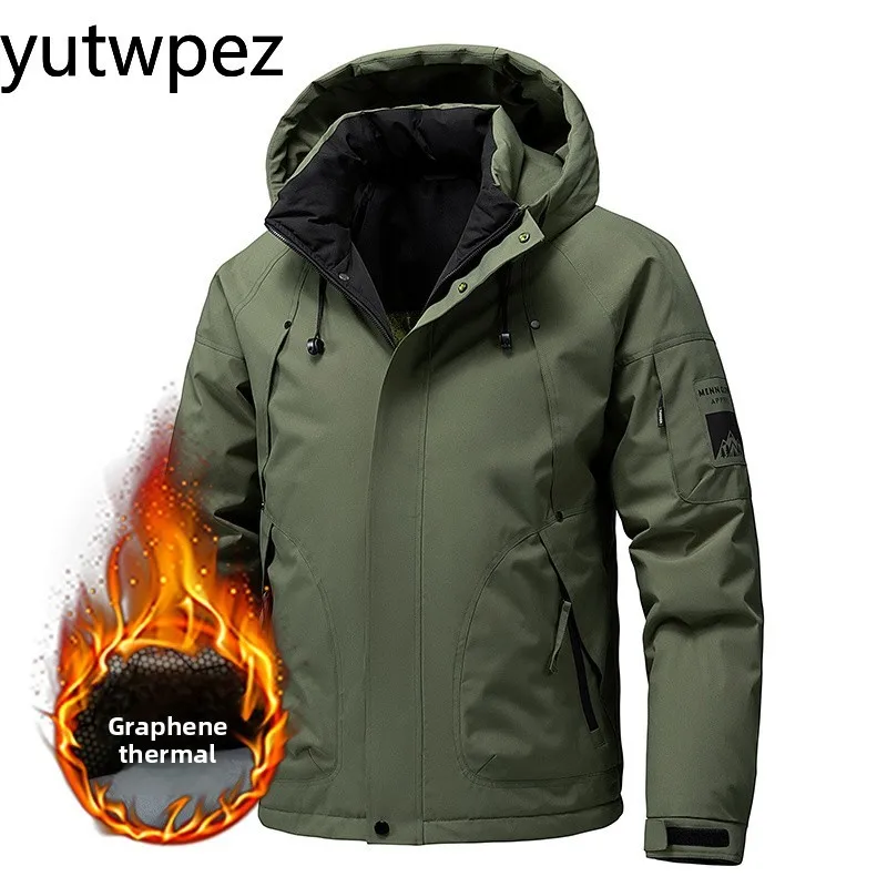 Windbreaker Hiking Climbing Camping Lightweight Coat Waterproof Jacket Men Outdoor Sports Running Softshell Zip Up Hooded Jacket