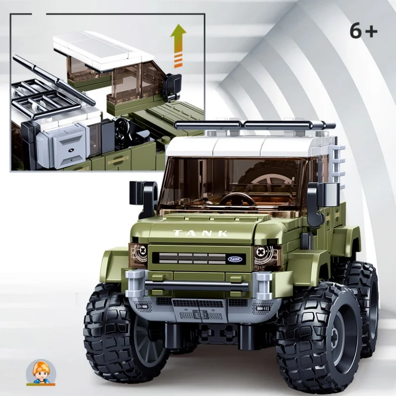 NEW Sluban City Car Tank Modelbricks Urban off-road vehicle Figures Building Blocks Educational Toys for Children