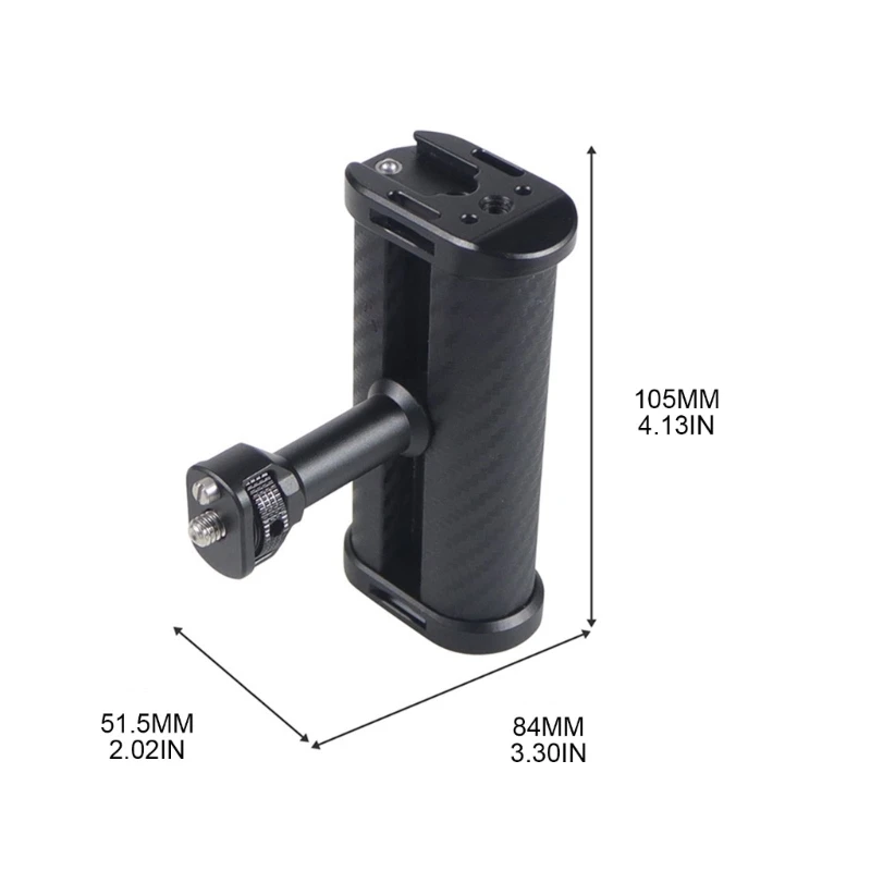 Portable Side Handle Grip DSLR Camera Cage Accessory Lightweight Phone Holder Sturdy Aluminum Side Handle Grips