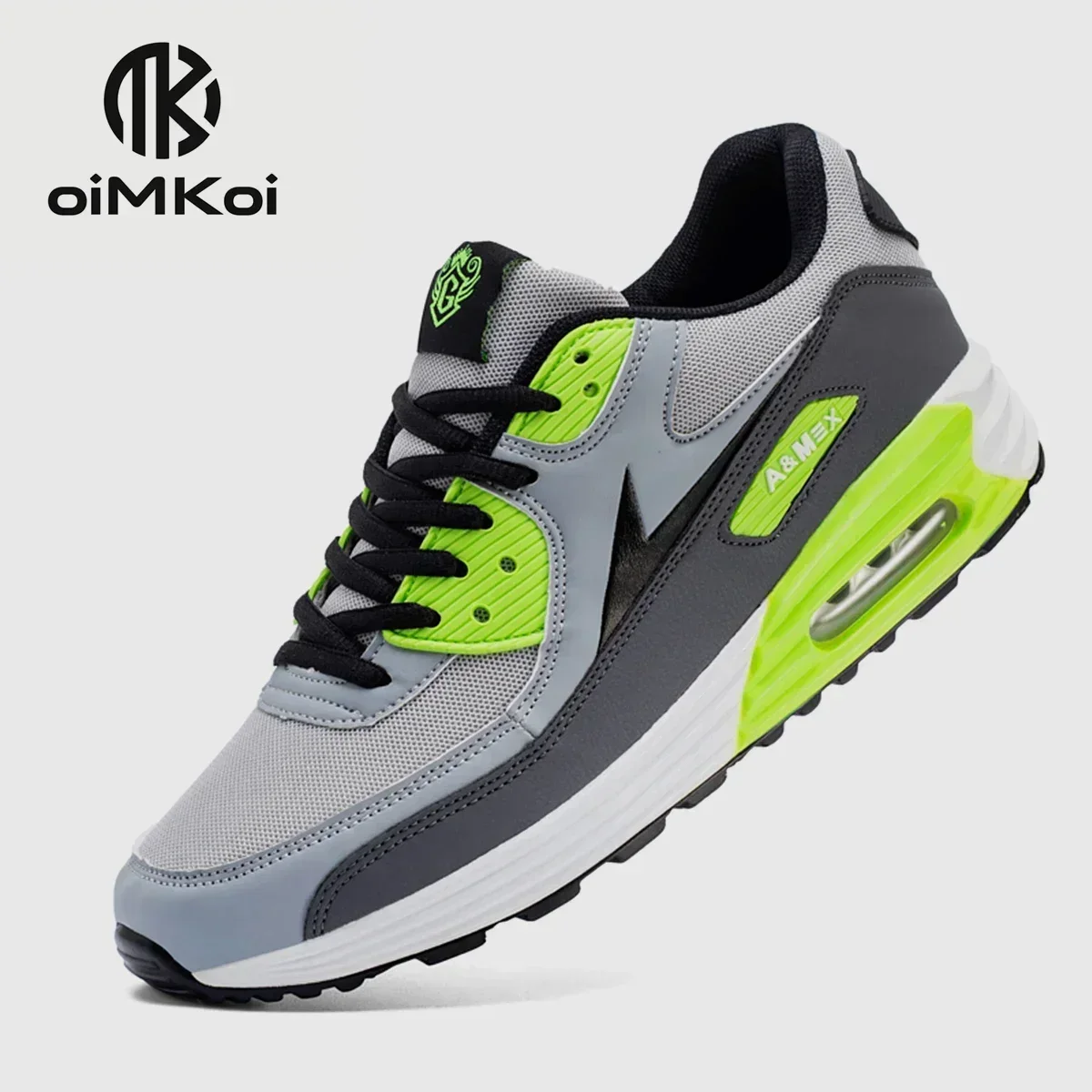 OIMKOI Zapatillas de deporte de moda para hombre, zapatos deportivos clásicos informales transpirables con cojín de aire para correr