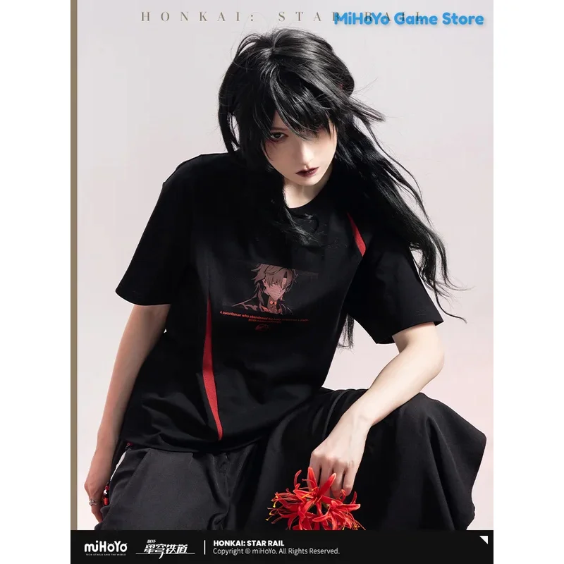 [Genuine] Blade Short Sleeve MiHoYo Official Honkai Star Rail Blade Theme Impression Series T-shirts Doujin Cosplay Couple Top