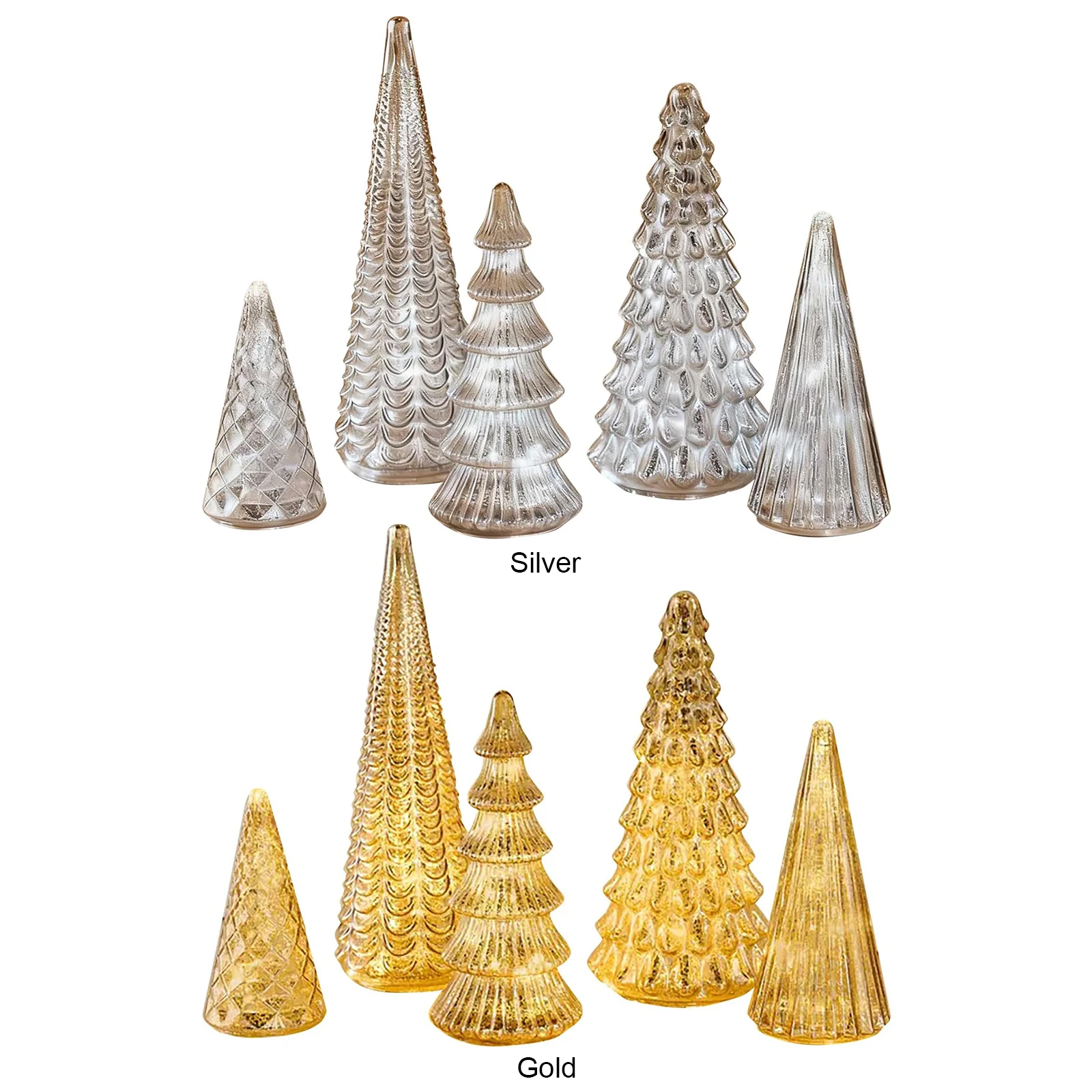 5 قطعة من البلاستيك المضاء لشجرة عيد الميلاد تمثال الحلي تضيء شجرة عيد الميلاد الحلي لهدايا العيد ديكور مدفأة عيد الميلاد #2