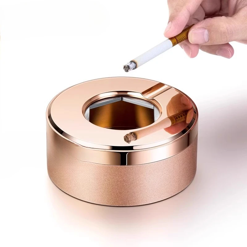 

Light luxury personality trend, cigar ashtray, large capacity anti-fly ash men, gift lettering