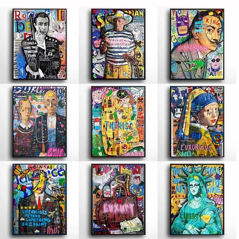 

Абстрактный граффити холст