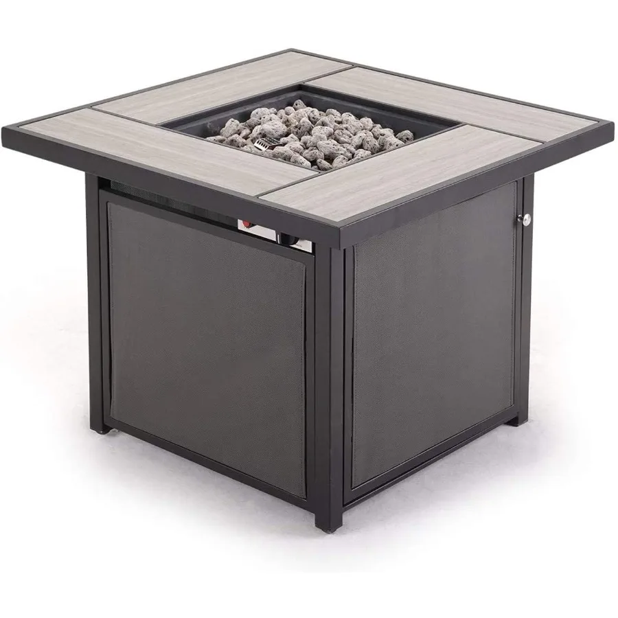 Outdoor 32 Propane Gas Fire Pit Table