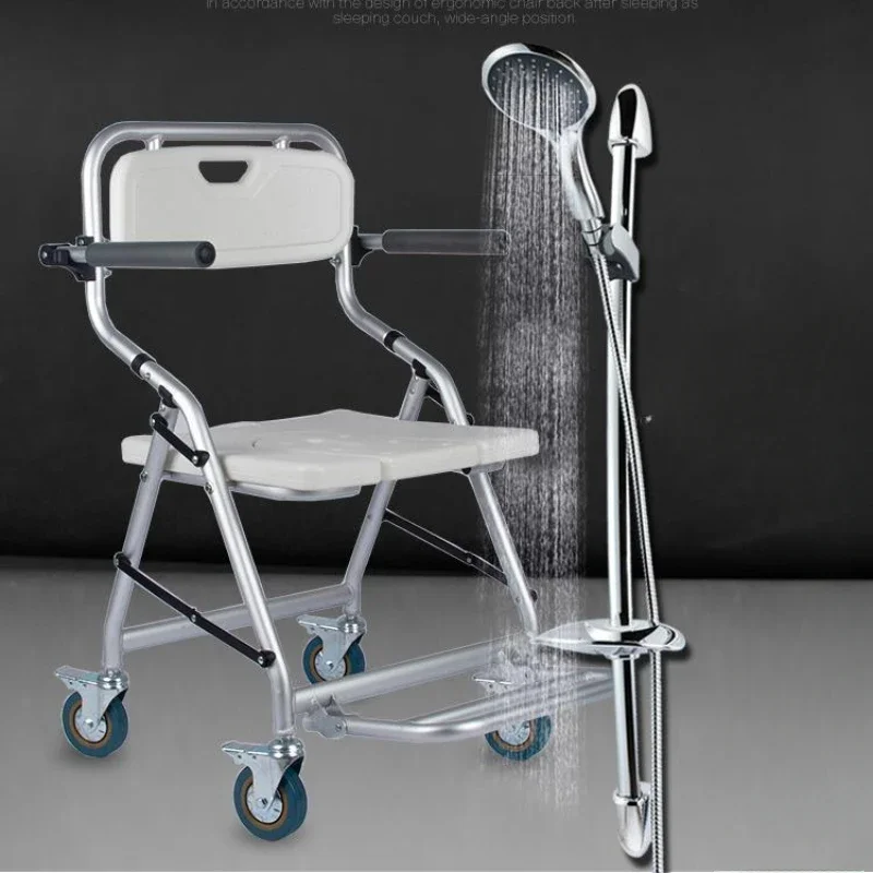 Bath Stool Folding Shower Chair Elderly Care Wheelchair Fixed Sofa Chair Durable Bathroom Seating Adjustable Shower Chair Best