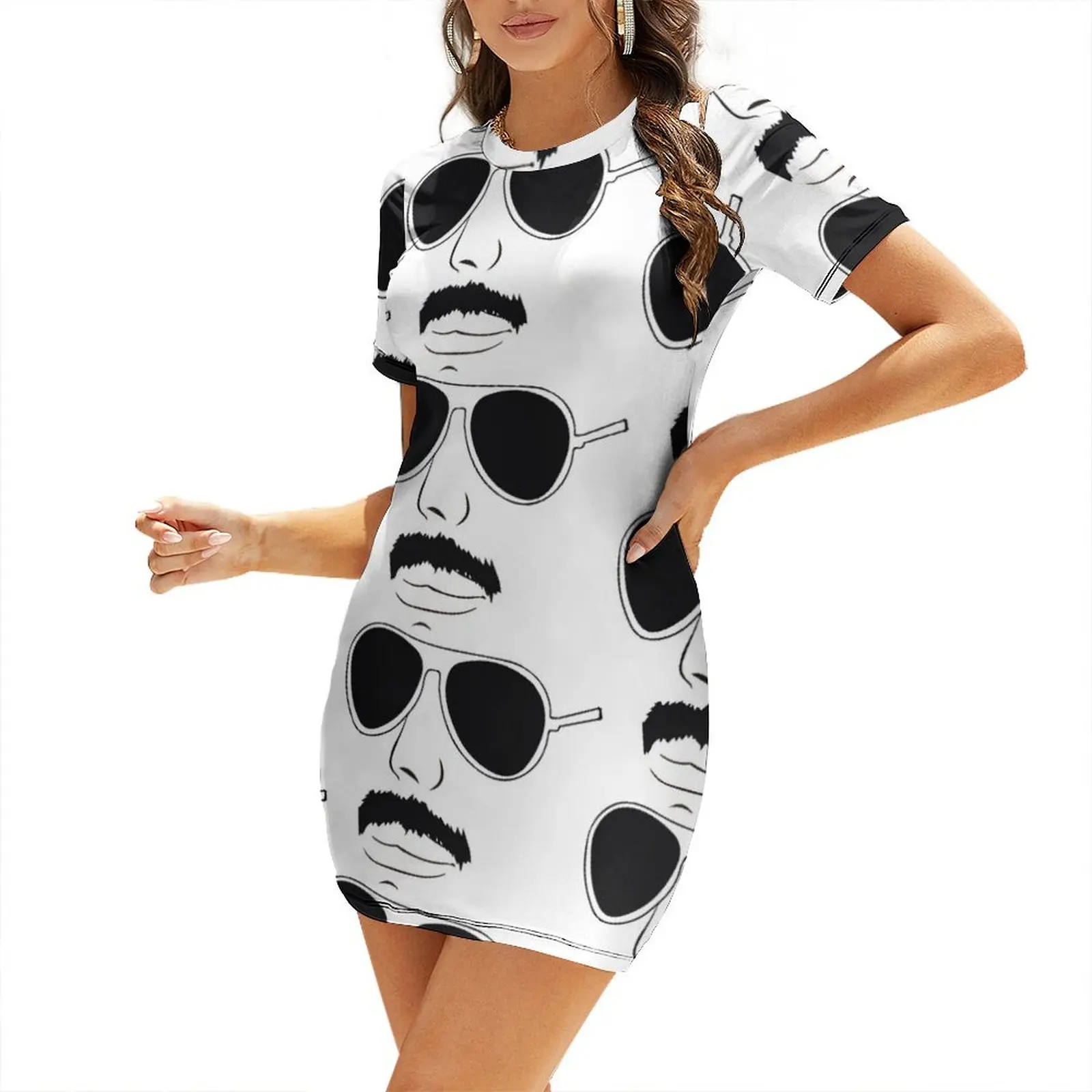 

Freedy Mercury Short-Sleeved Dress luxury evening dresses 2025 Female dress Dress