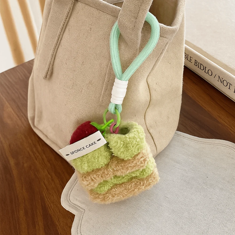 لطيف Kawaii كعكة أفخم قلادة ساندويتش هوت دوج مضحك محاكاة الغذاء المفاتيح على ظهره ديكور برغر حقيبة كيرينغ هدية عيد ميلاد