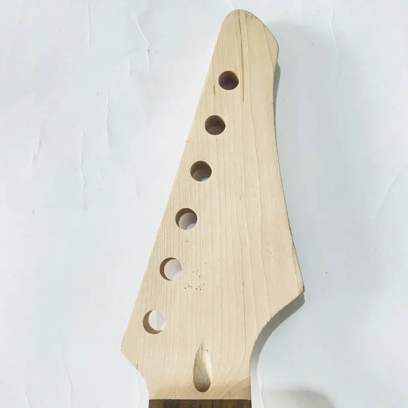 HN618 Unfinished  Electric Guitar Neck ST Model 22 Frets  Maple With Rosewood for Replace and DIY NO Fret NO Paints