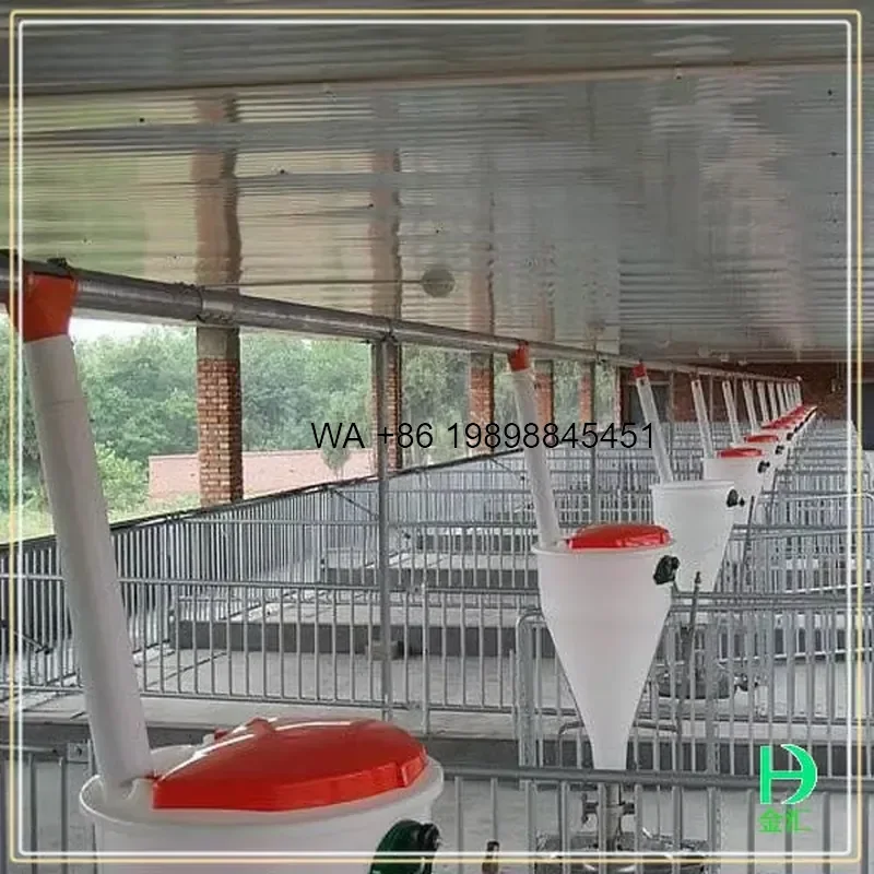 Wmwmnu New Automatic Pig Feeder Dry and Wet Trough for Nursery and Growing Pigs for Farms and Pig Farms