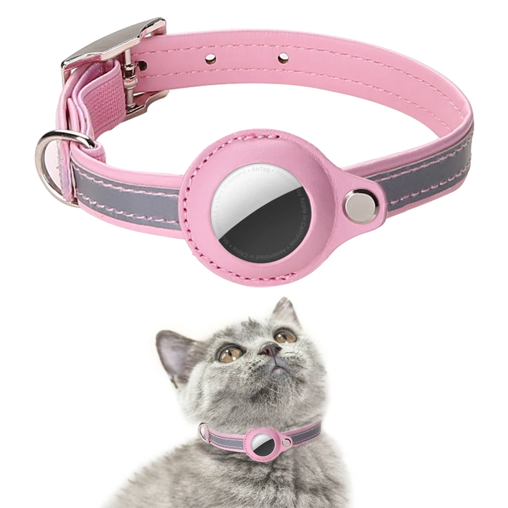 Pet cat Dog positioning collar Anti-lost Reflective tracking collar Applicable Airtag pet collar