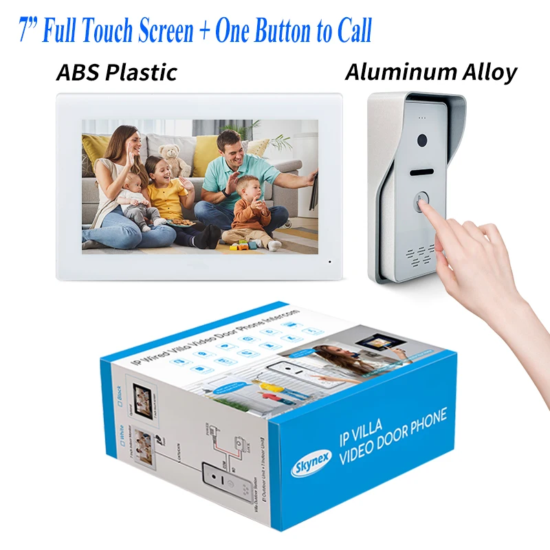 

Factory supplier Ring wired IP Doorbell With Camera cctv connected FHD video doorphone intercom system for villa 99 flats