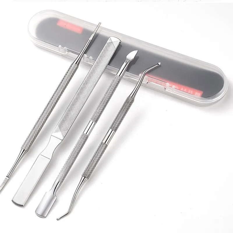 

4pcs/set Professional Ingrown Toenails Correction Lifter File Paronychia Toe Nail Care Manicure Pedicure Clean Foot Care Tool