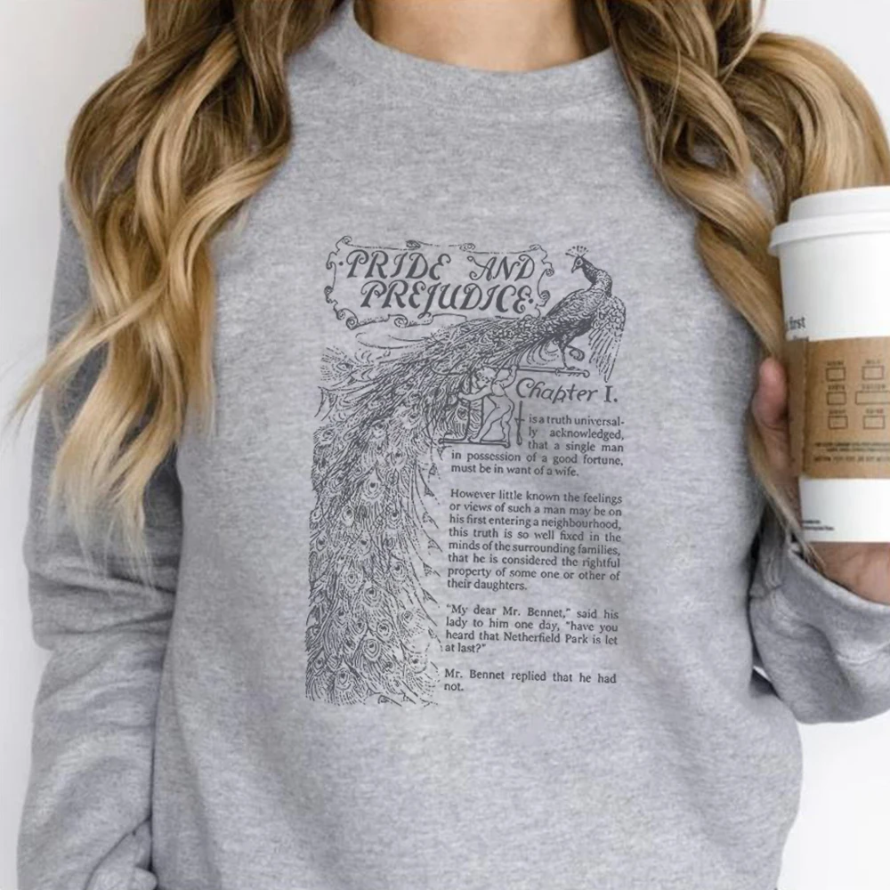 Pride and Prejudice Sweatshirt Jane Austen Shirt Booktok Bookish Merch Mr Darcy Pemberley Reading Hoodie Bookish Sweatshirts