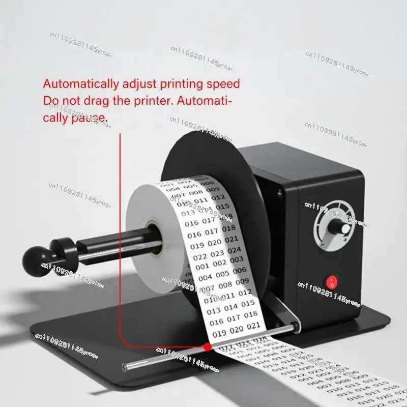 Mini Desktop Label Rewinder Automatic Rewinder Paper Machine Washable Label Paper Industrial Labeling Machine Strip
