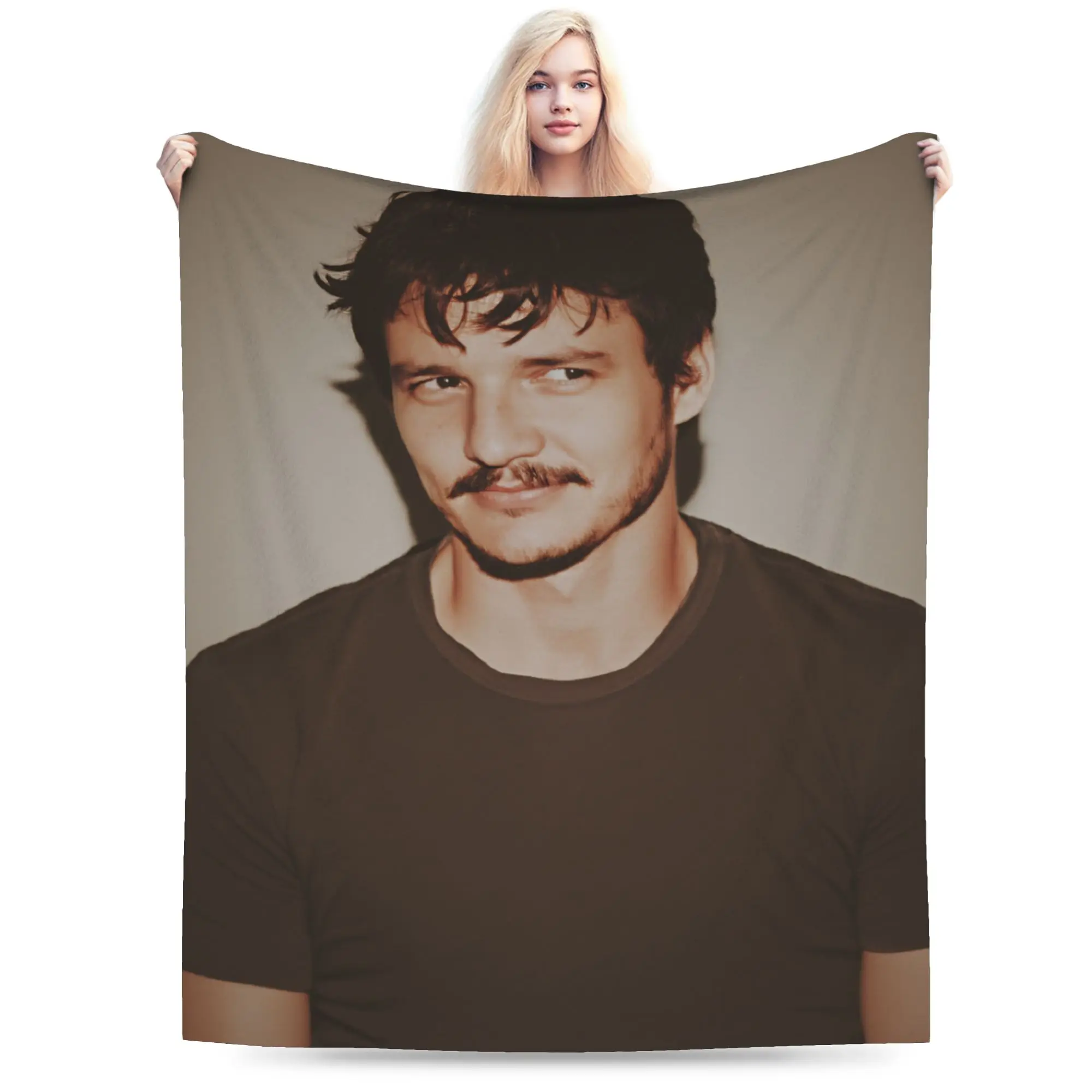 Pedro Pascal mantas de felpa estudiantes manta de franela para sofá silla sofá cama diseño suave colcha de calidad regalo