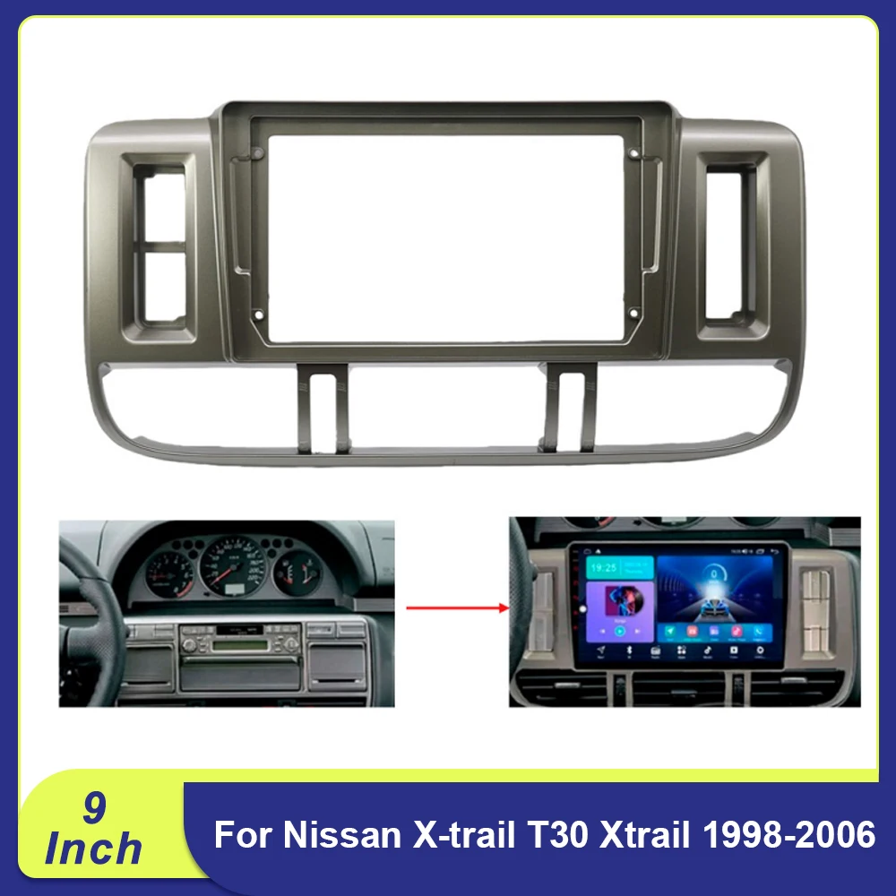 

9 Inch Android Radio Fascia Panel Mount Kit For Nissan X-Trail T30 1998-2006 Dash Frame Adapter