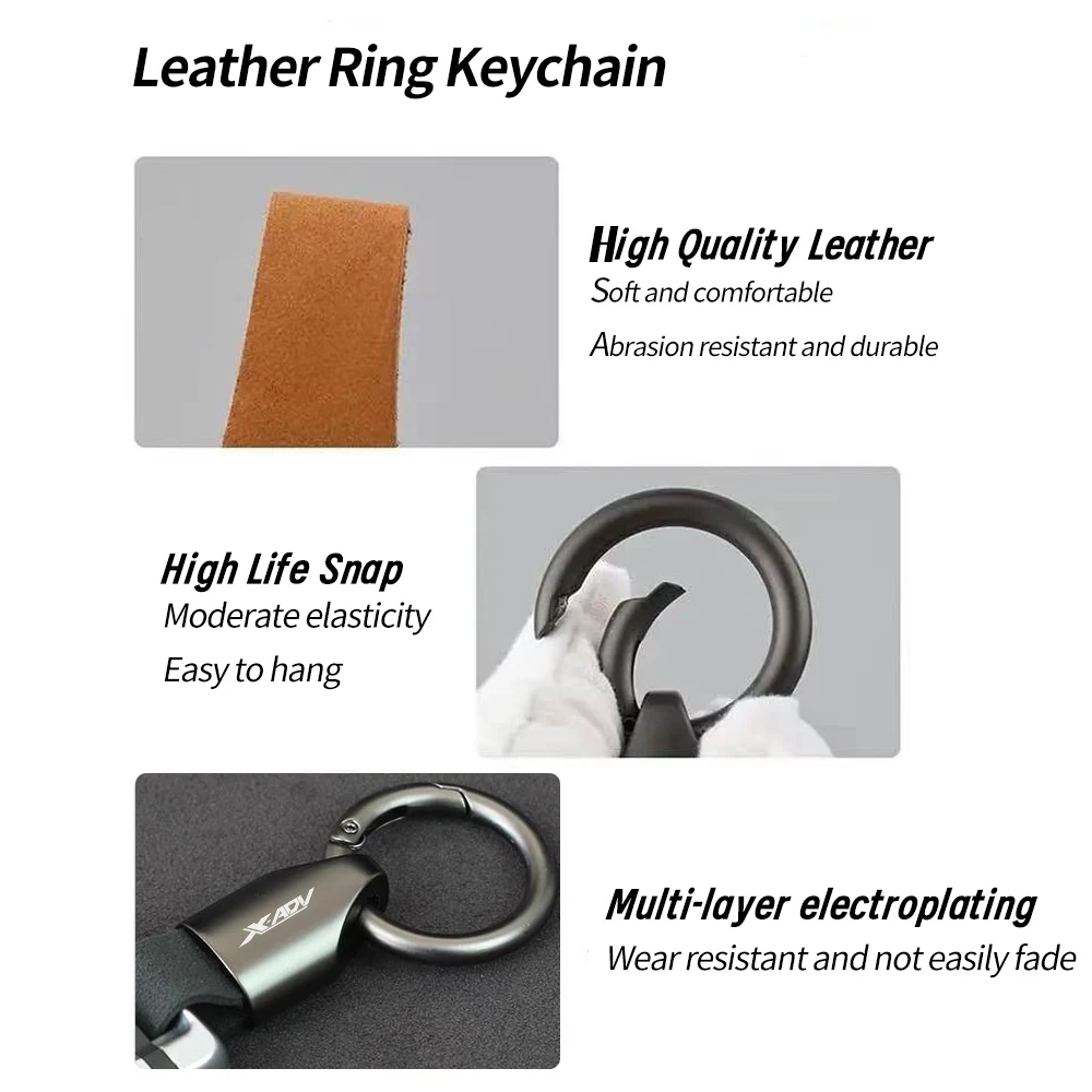 For Honda HONDA X ADV XADV X-ADV 750 300 2024 New All Year D Accessories Motorcycle Finger Ring metal keychain keyring Key Chain