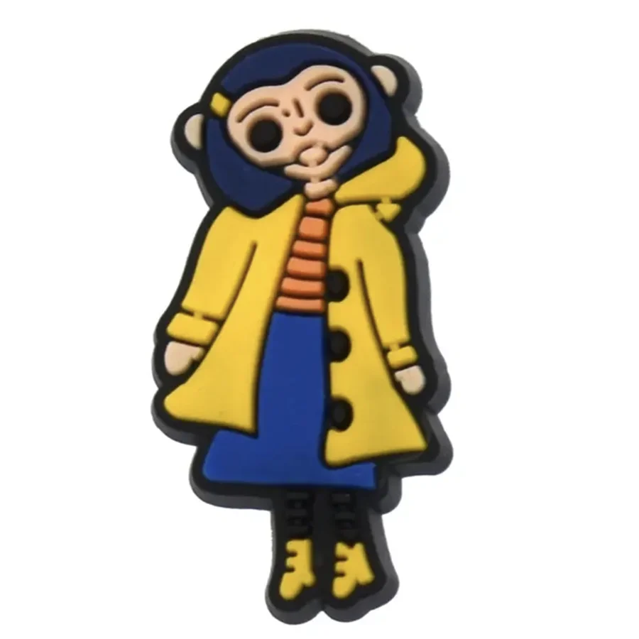 13-25 Stück Animation Film Coraline The Secret Door Schuh-Charms Cartoon Clog Sandalen Schuhe Dekorieren Zubehör Schnallen Geschenke – Detail 15