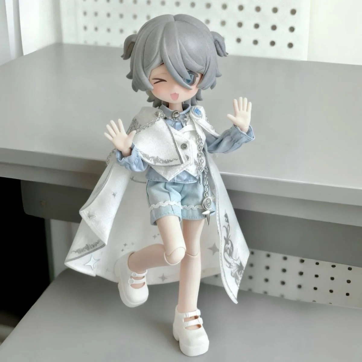 （customization 30day）BJD doll clothes suitable for 1/12  size white set clothes set doll accessories (4 points)