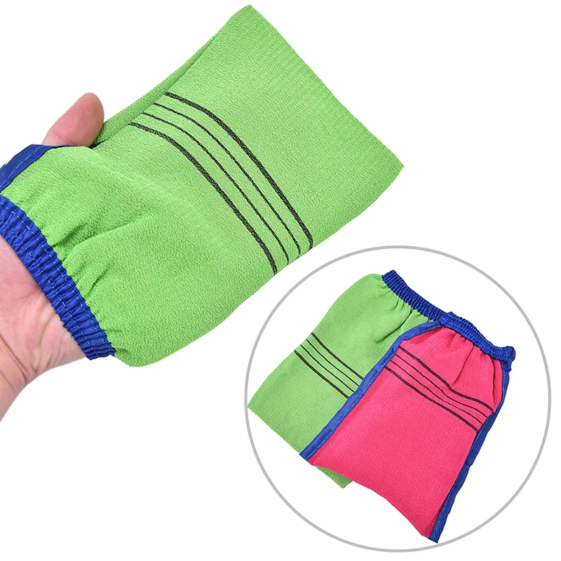 Double-sided Towel Korean Exfoliating Bath Washcloth Body Scrub Shower Towel Portable for Adults Coarse Grain Brush