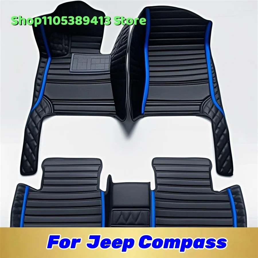 

Автомобильные коврики из кожи на заказ для Jeep Compass 2020-2024, аксессуары для автомобиля