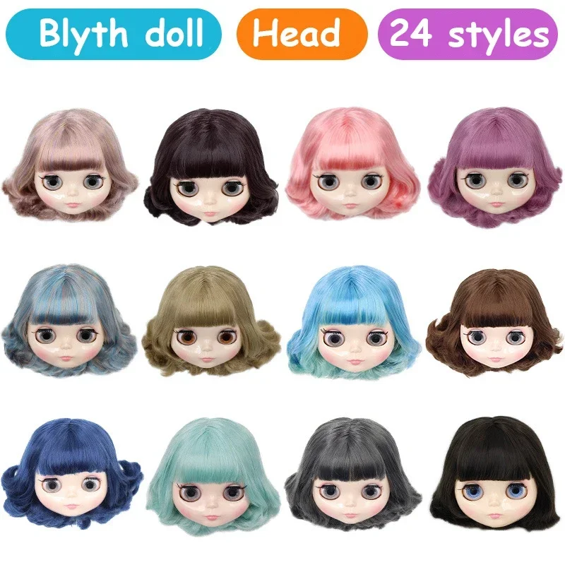 

ICY DBS Blyth Doll 19 Joints Body 30CM 1/6 Doll Only Head Glossy Face Fair Skin Tan Skin DIY Make Up Costume Doll Gifts