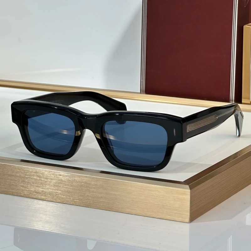 

Солнцезащитные очки JEFF, поляризационные роскошные солнцезащитные очки для женщин и мужчин, овальные толстые ацетатные винтажные очки, популярные уличные очки в стиле ретро для солнца