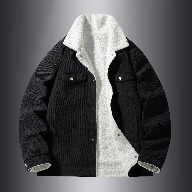 

Men's Jackets and Coats Comfortable Warm Corduroy Thick Coats Winter Fashion Men's Coats Down Jackets Men's Cotton Clothing