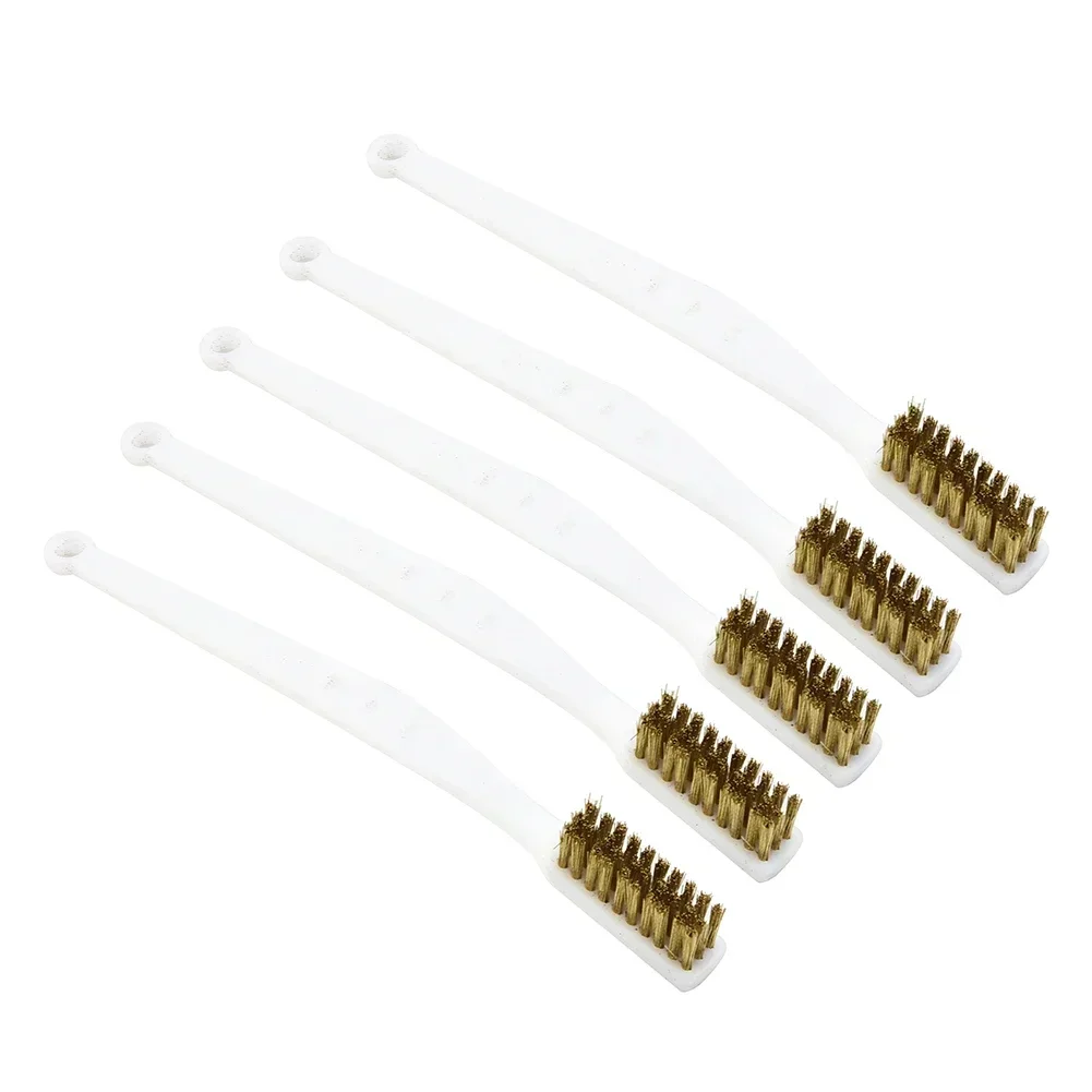 10Pcs Brass Wire Brush Metal Remove Rust Brushes Industrial Metal Cleaning Brush For Dirt Cleaning Machine Polishing