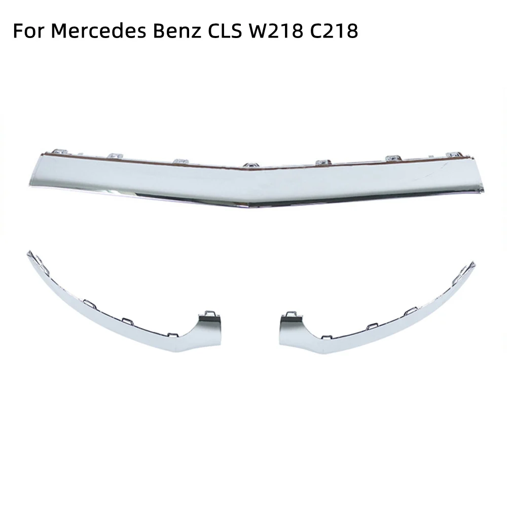 

Front Bumper Trim Strip Chrome Moulding Silver 2188851574 2188851674 2188851774 For Mercedes Benz CLS W218 C218 X218 2015 - 2017