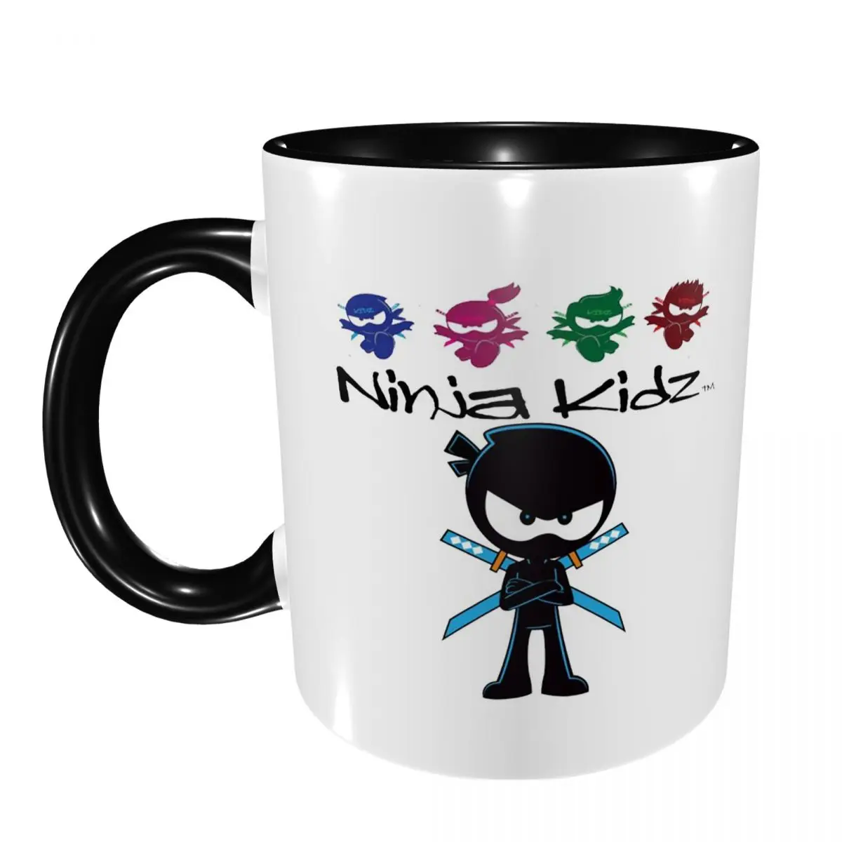 Ninja Kidz Mug Funny Ceramic Coffee Cups Tea Mugs Milk Cup Drinkware Gift for Woman Man