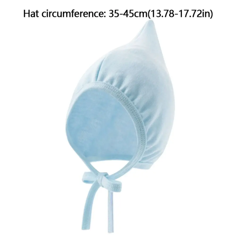 New Cute Baby Hat Comfortable Spring Autumn Tie Rope Ear Protection Cap Adjustable Breathable Beanie Hats for Baby