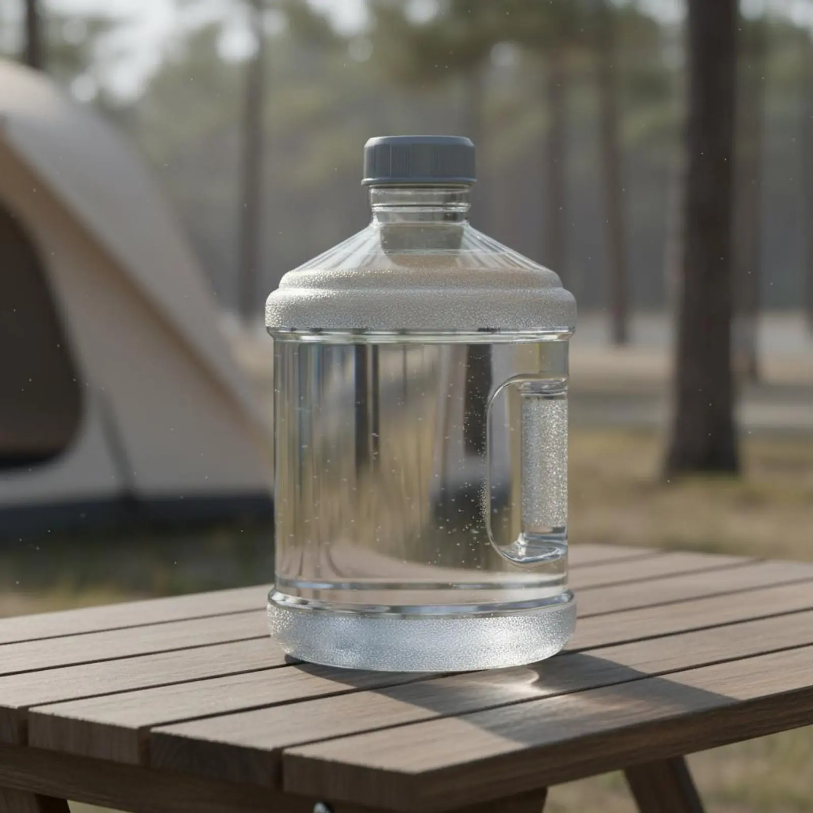 7.5 L 7.5L Water Jug Leak-Resistant Large Capacity Water Container Reusable Plastic Jug with Lid Sturdy and Pressure Resistant