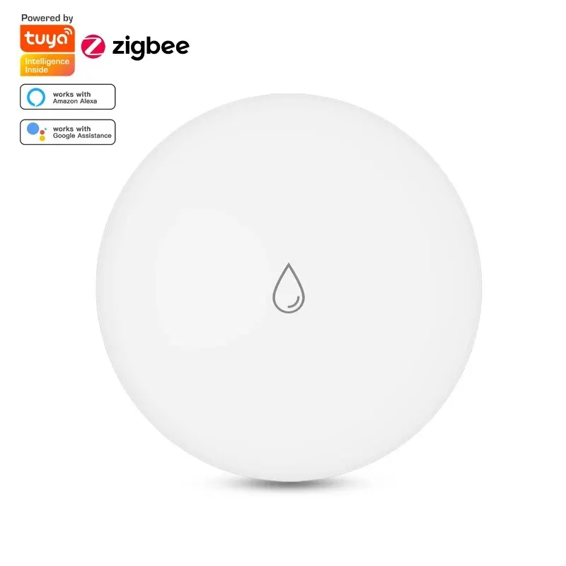 IP67 Tuya ZigBee Smart Water Sensor Leak Detector Flood Water Leakage Alarm Smart Home Security Monitor Work With Zigbee Gateway