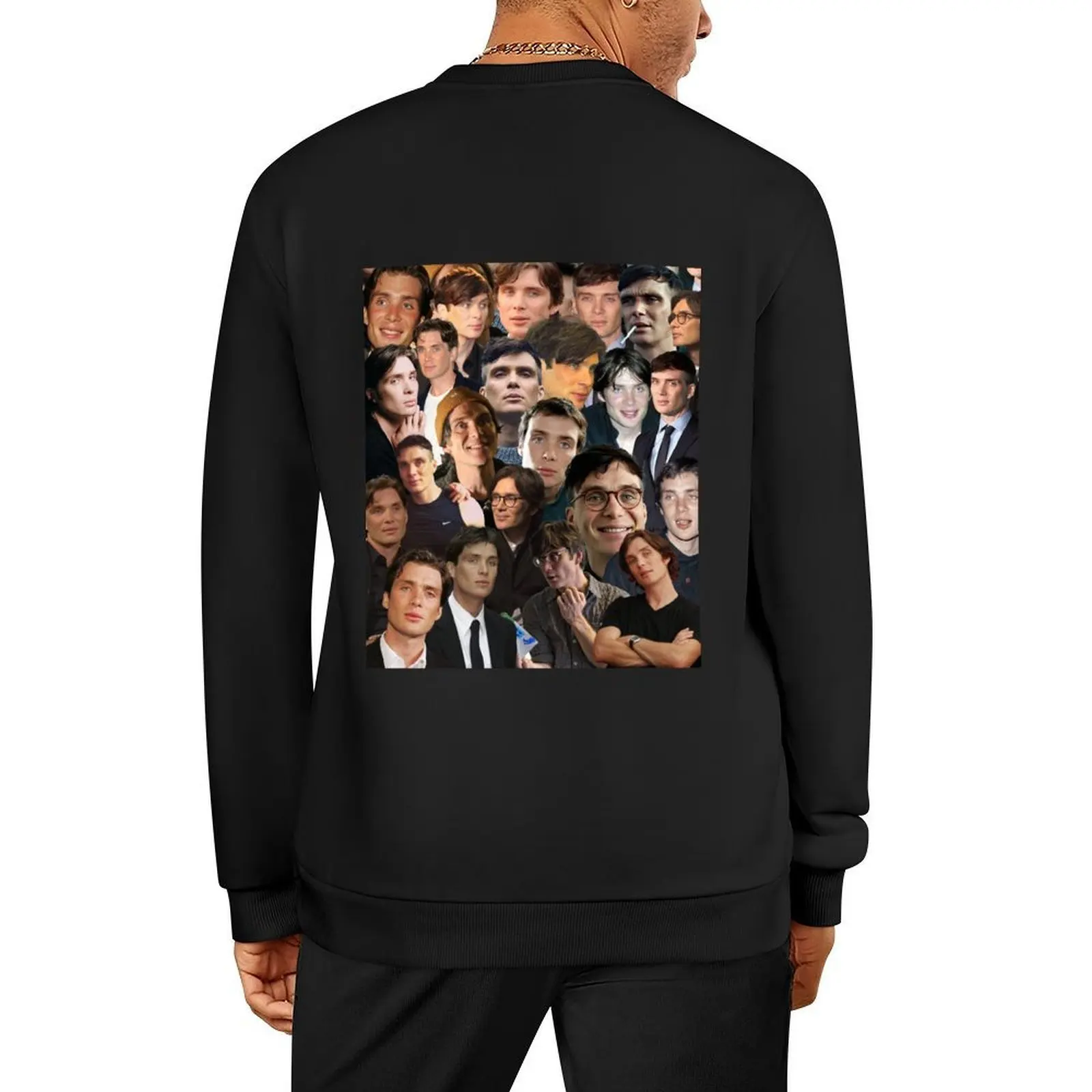 

Cillian Murphy Photo Collage Pullover men's sweat-shirt anime clothing tracksuits tracksuit men sweatshirt