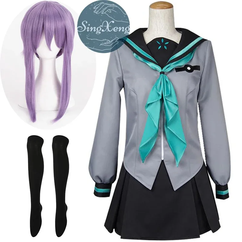 SingXeng Anime Seraph Of The End Hiiragi Shinoa Cosplay Costume Daily School Uniform Halloween Fancy Cute Dresses Customize