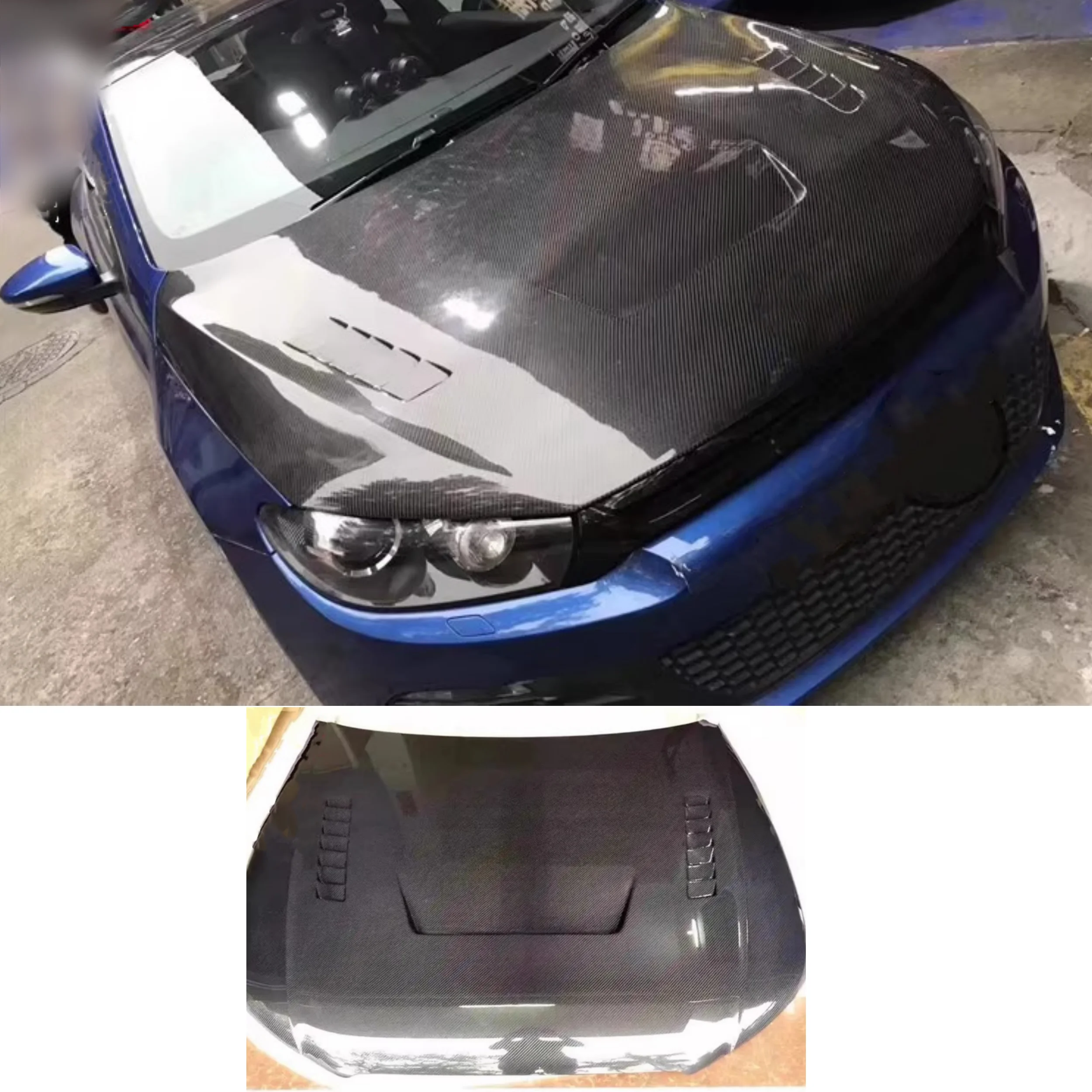 

Крышка двигателя из углеродного волокна, капот для Volkswagen vw Scirocco R, модифицированный капот, комплект кузова, автомобильные аксессуары