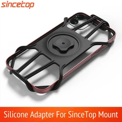 Adaptador Universal de silicona para soporte de teléfono de montaje rápido desdeTop para ventilación de aire/coche/bicicleta/Clip de cinturón/pared/brazo/montaje de pulsera