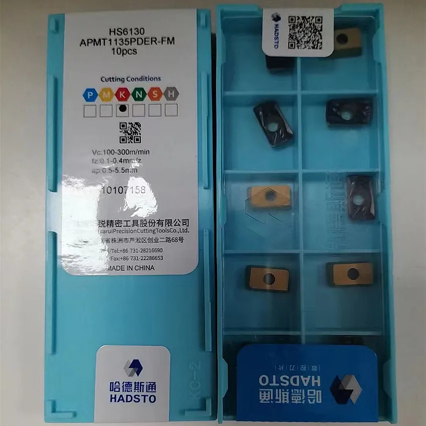 O carboneto do CNC introduz a trituração insere para o ferro fundido, APMT1135PDER-FM HS6130 APMT1604PDER-FM HS6130 APMT1605PDER-FM HS6130 HADSTO