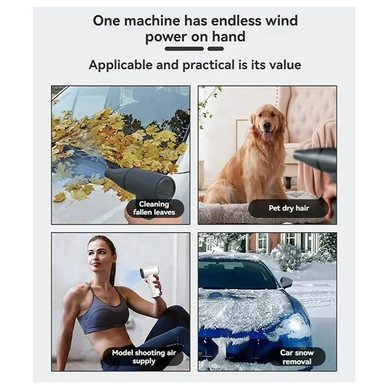 New 100000RPM Portable Brushless Motor Violent Fan Handheld High-Speed Turbo Jet Fan Outdoor Blower Super Powerful