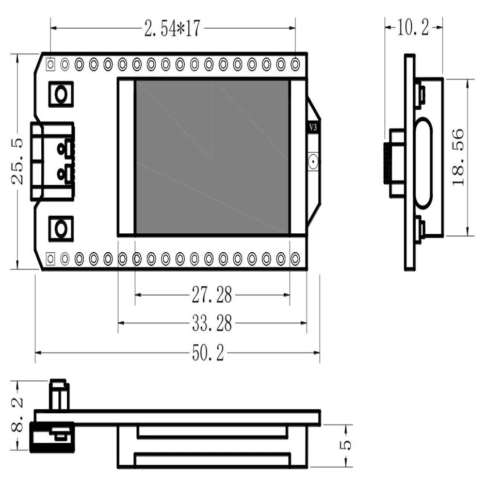 Imagem -05 - Lora v3 Development Board Kit para Smart Home Display Oled 433mhz 928mhz Esp32-s3fn8 Sx1262 96 Polegada bt Wifi Arduino Iot