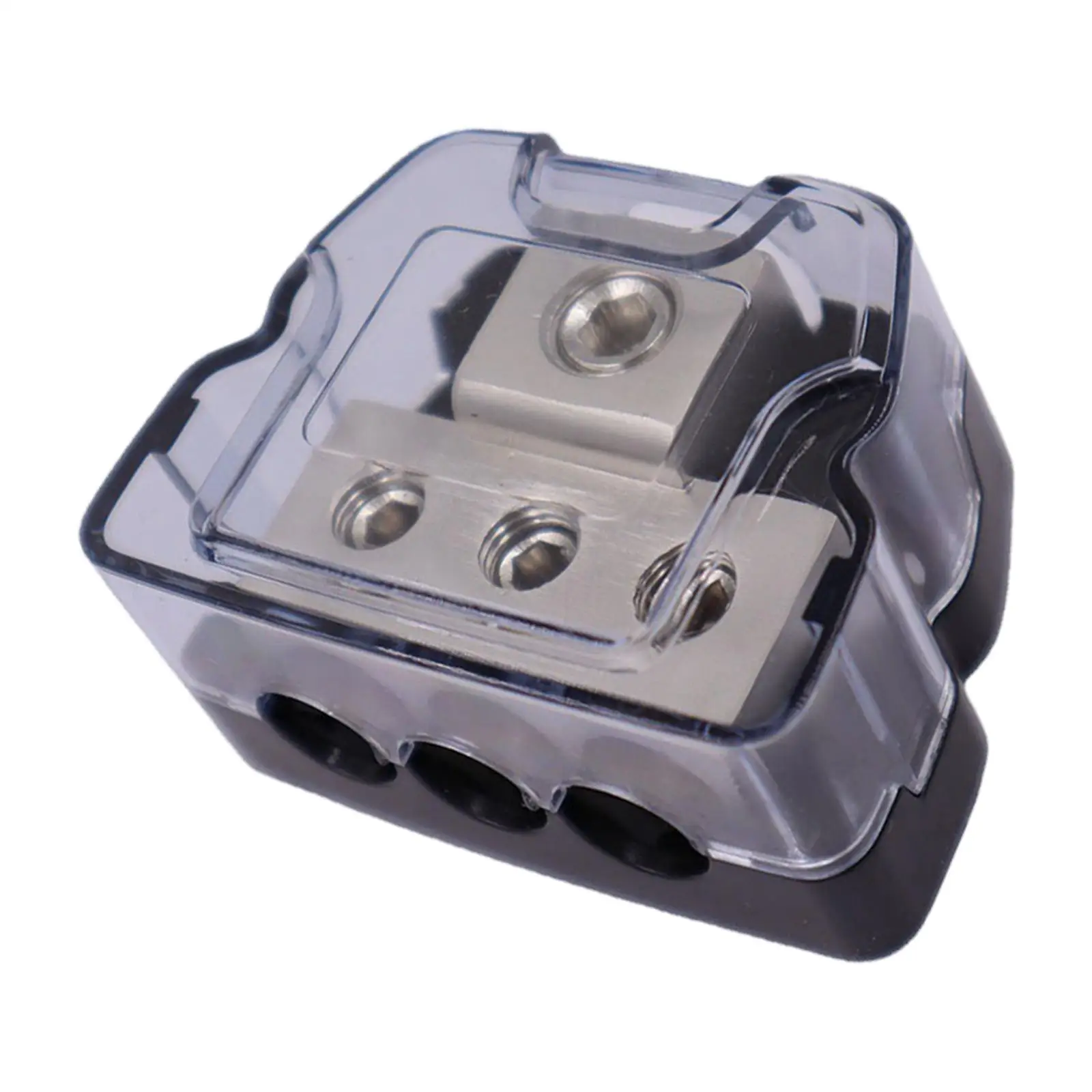 Car Audio Power Distribution Block 3 Way Wire Distribution 1x 0 Gauge AWG in, 3x 4 Gauge AWG Out Fits for Boat Vehicles Auto Car